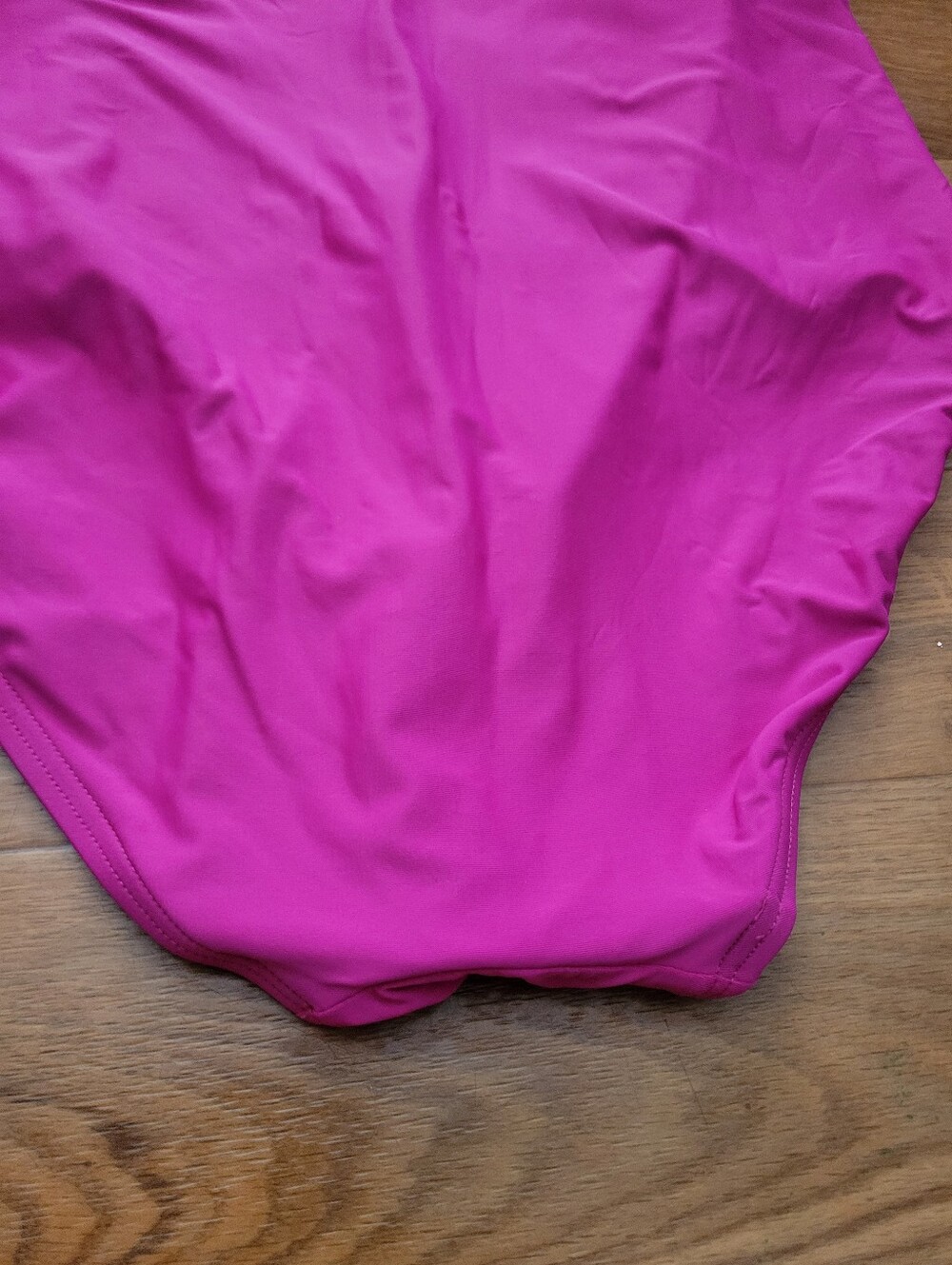 DKNY Hot Pink Liquid Pleated Bandeau Tummy Control One Piece Swimsuit Size 14 - Picture 12 of 15